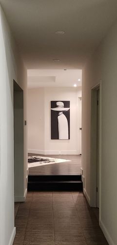 Customer photo review of 'Hat Lady' Framed Canvas (55.75" x 28")