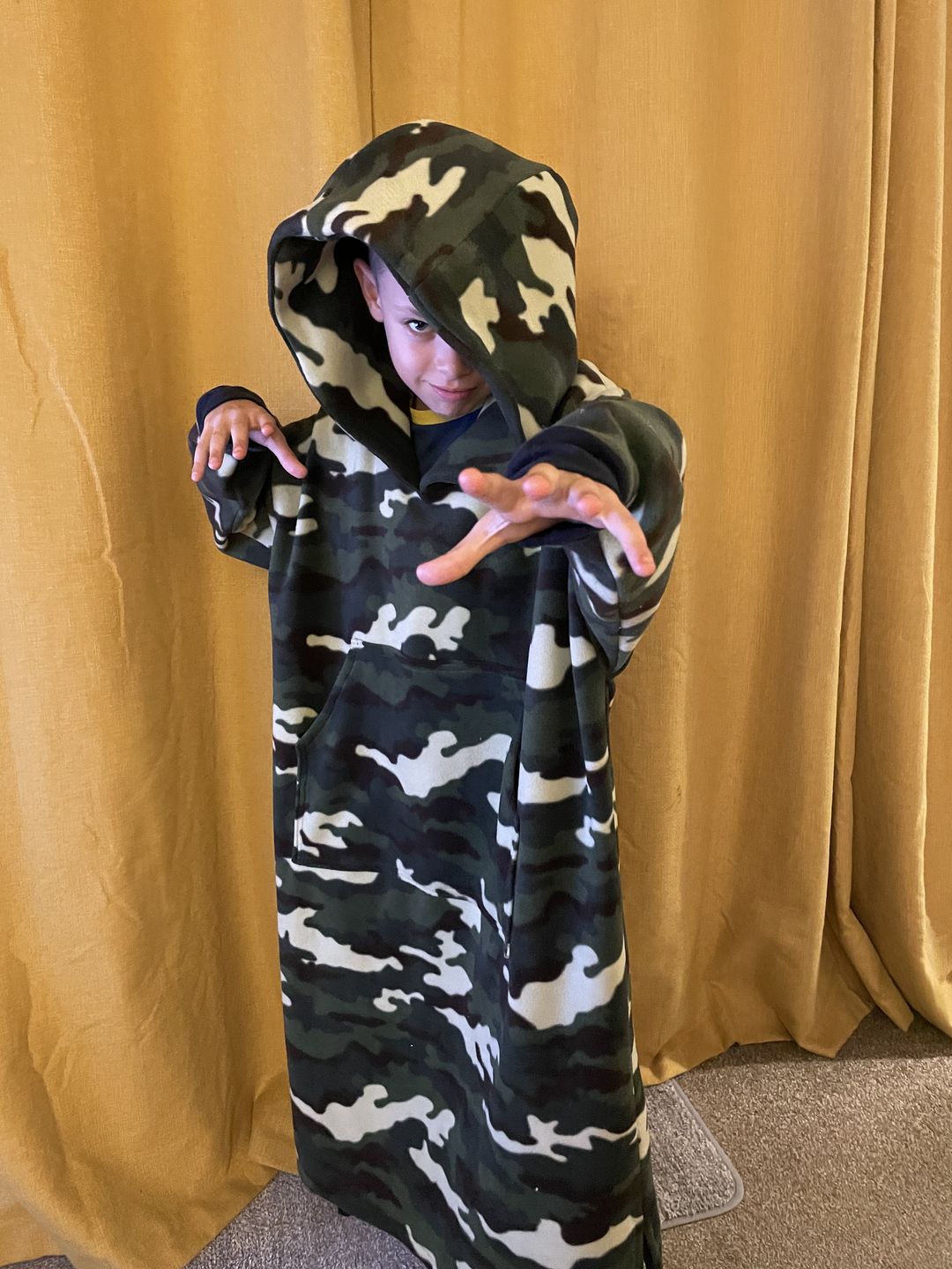 Customer photo review of Camo Anti Pill Polar Fleece Fabric