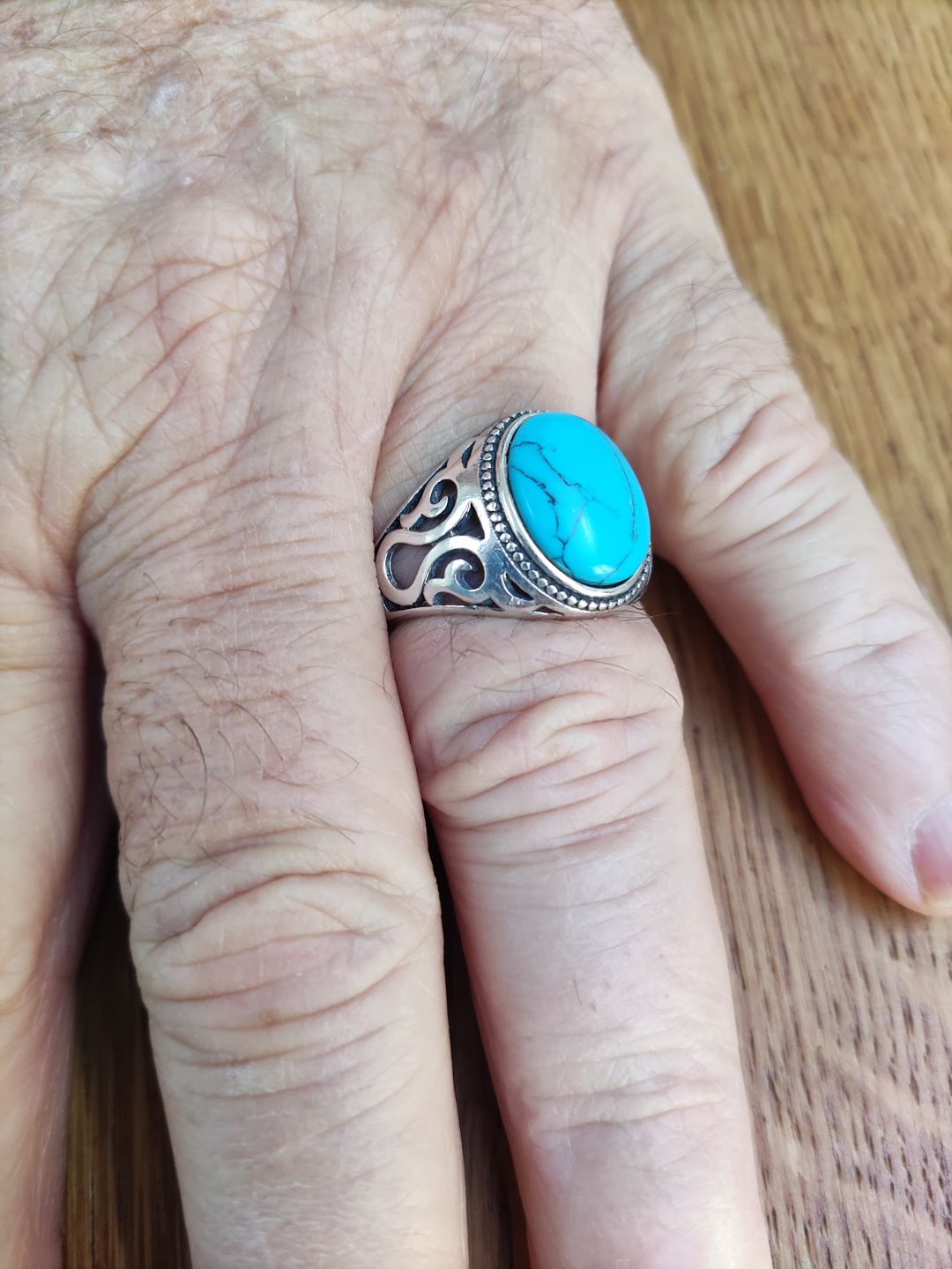 Customer photo review of Blue Eyes- 925 Silver