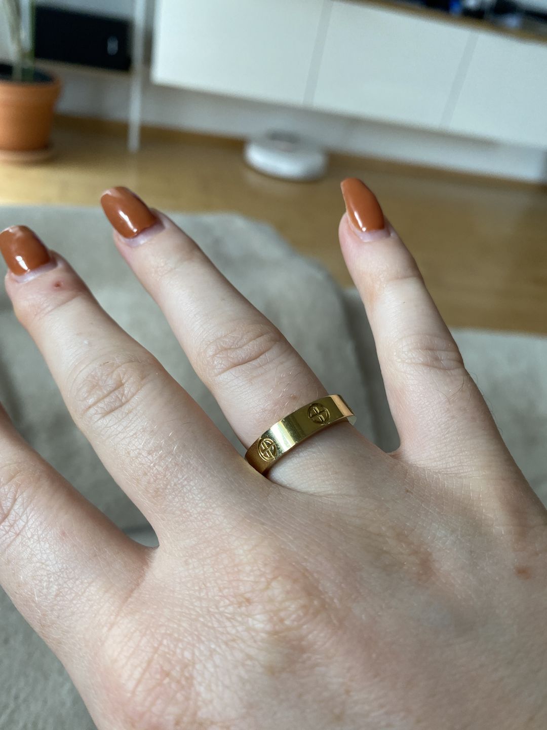 Customer photo review of Timeless Affection Ring 14 Karat vergoldet