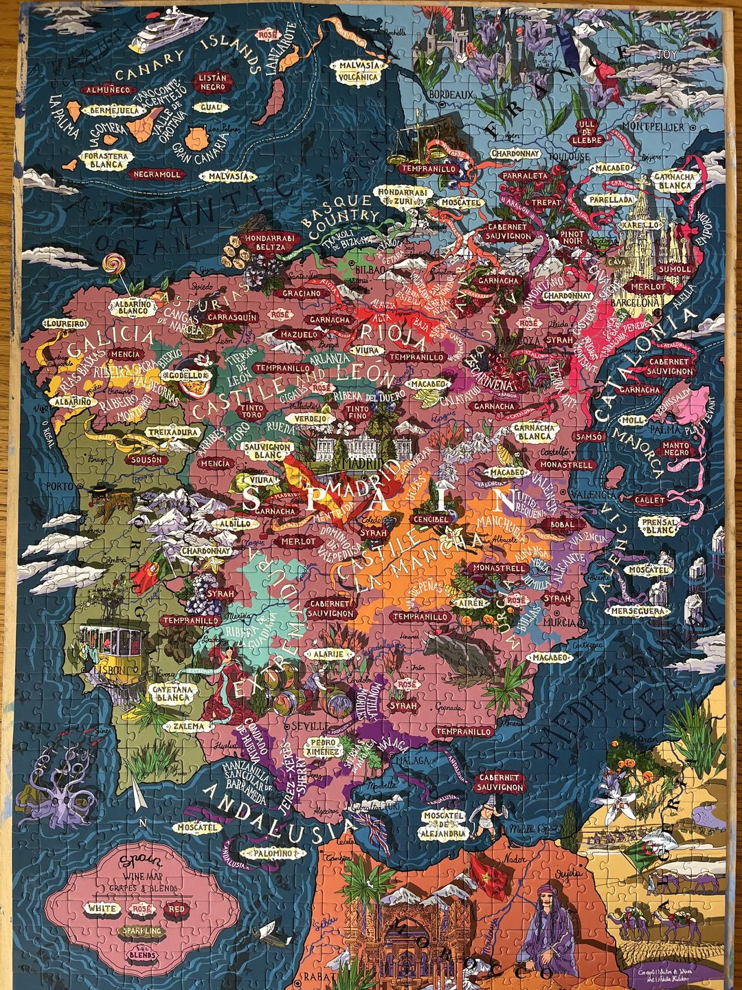 Customer photo review of Wine Puzzle - Italy