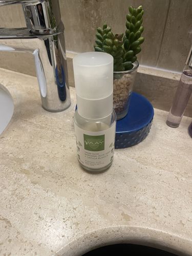 Customer photo review of Crema facial de Bardana para piel grasa