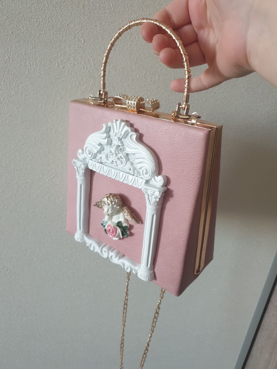 Customer photo review of Renaissance angel inspired bag