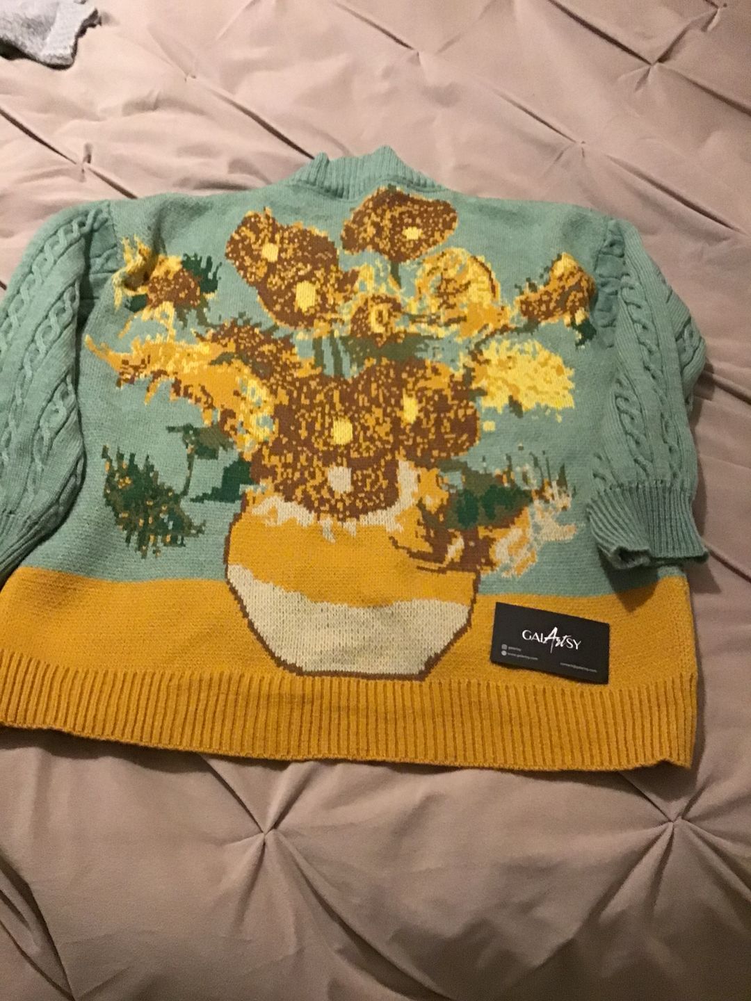Customer photo review of Van Gogh Vintage Cardigan Knit Sweater