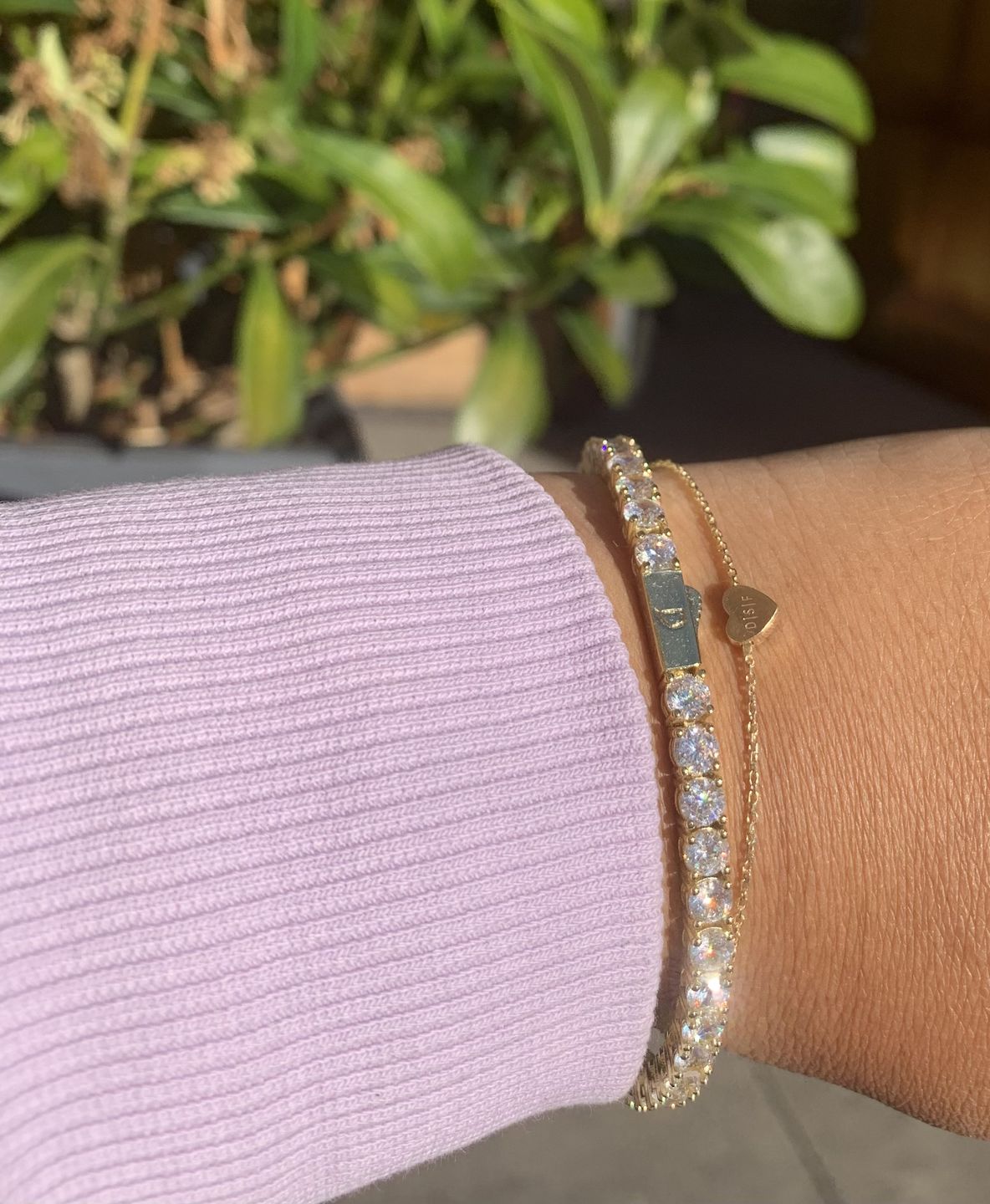 Customer photo review of TENNISBOY. - 4MM 18K GOLD