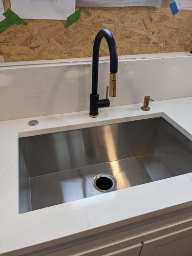 Customer photo review of Imperium Touch Control Dual Function Pull Out Spout Kitchen Faucet