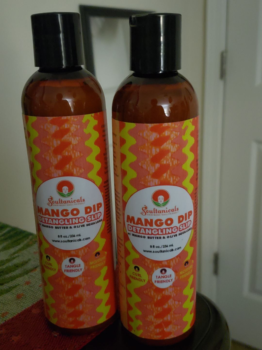 Customer photo review of Mango Dip Detangling Slip