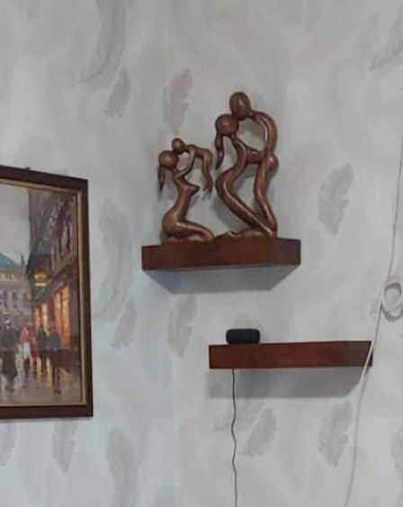 Customer photo review of Mensola sospesa - VENERE - Profondità 15-20-25 cm. Noce Bruno (Copia)