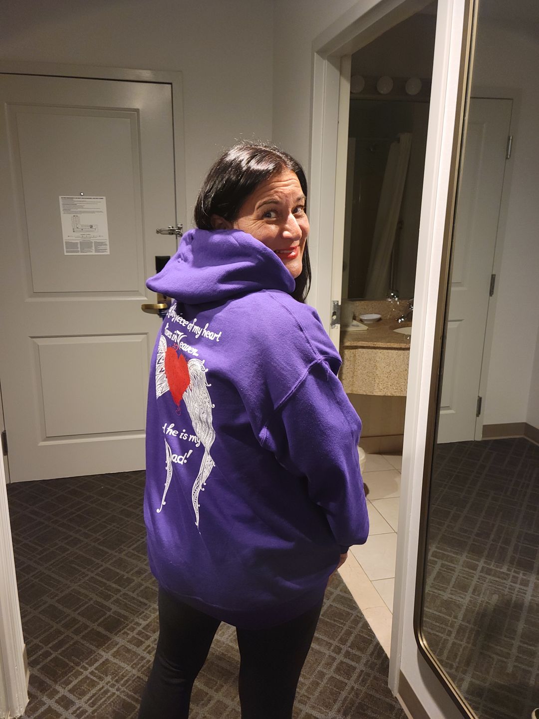 Customer photo review of Dad - A Big Piece of my Heart Hoodie