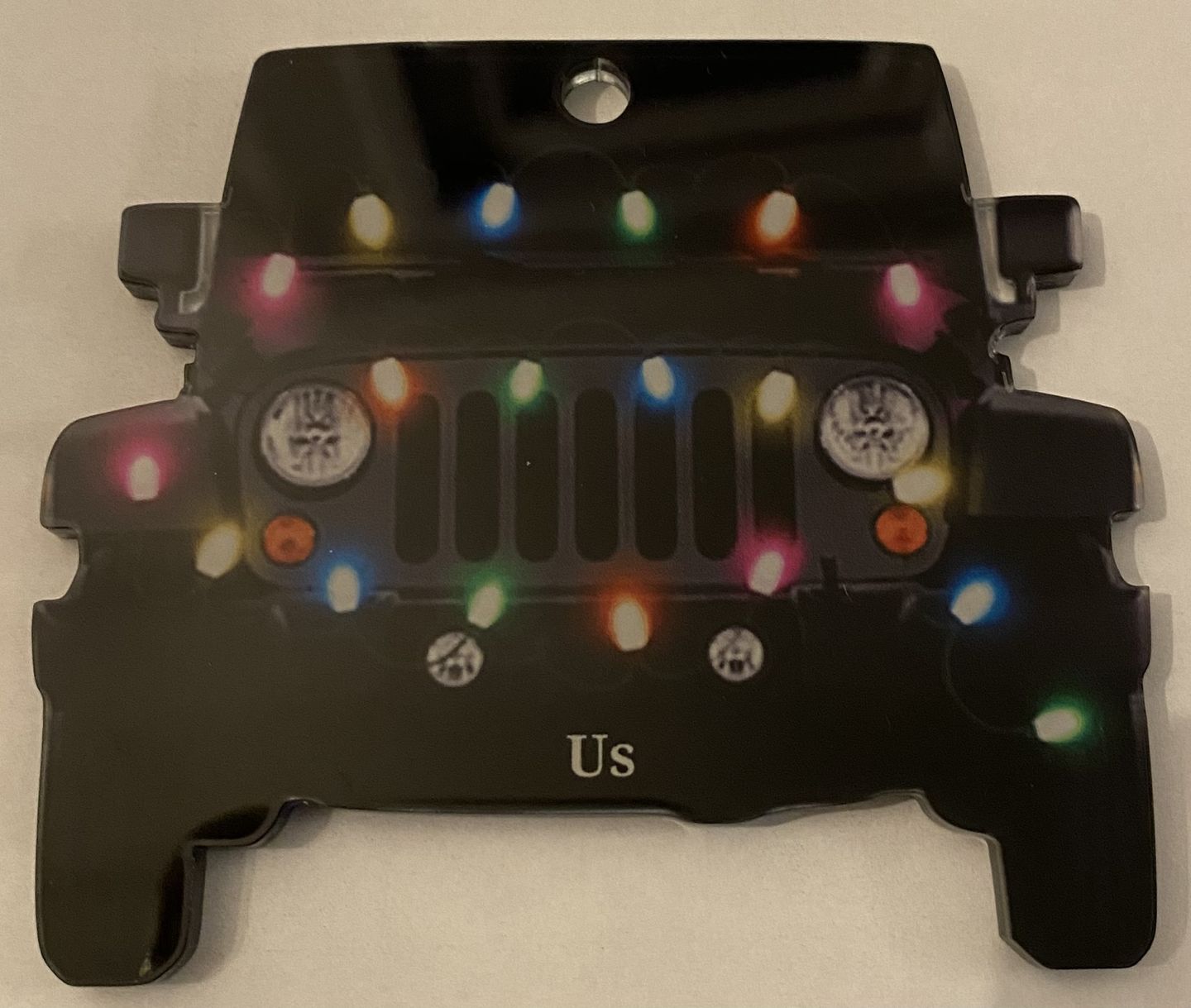 Customer photo review of Personalized Jeep Car Acrylic Christmas Ornament