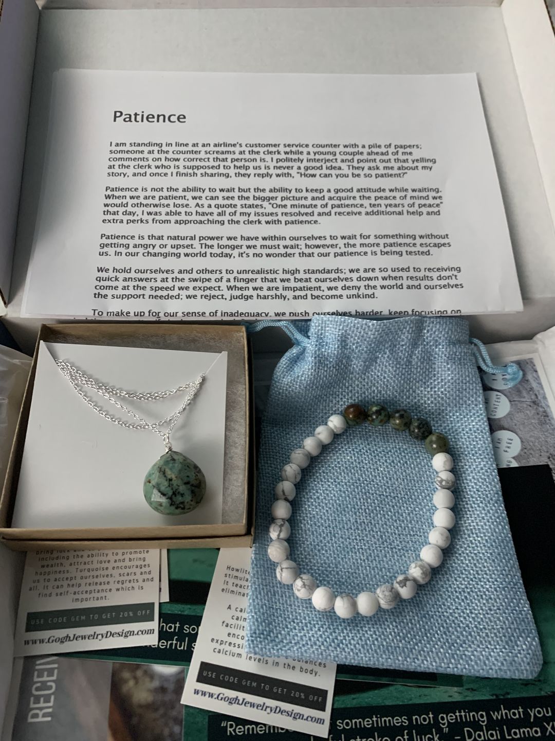 Customer photo review of Manifestation Box - Yearly Prepay