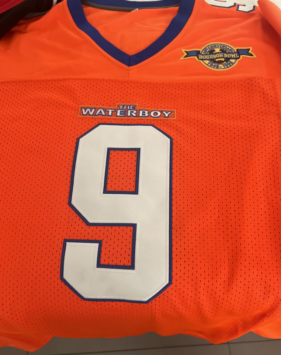 Customer photo review of The Waterboy Adam Sandler 'Bobby Boucher' Football Jersey