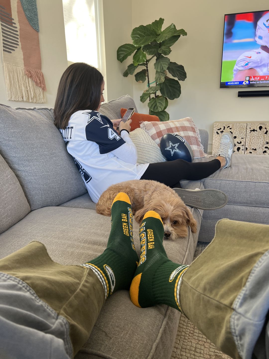 Customer photo review of Green Bay Packers - 4 Stripe Deuce