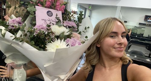 Customer photo review of Blush Posy - Medium