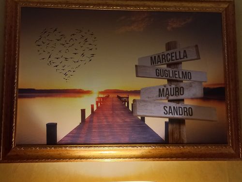 Customer photo review of TELA PERSONALIZZATA "SUNSET"
