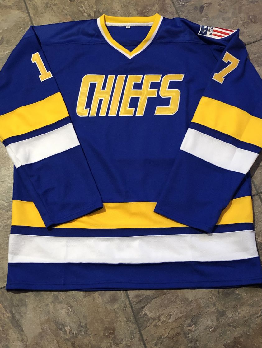 Customer photo review of Charleston Chiefs Hanson Brothers Slapshot Hockey Jersey
