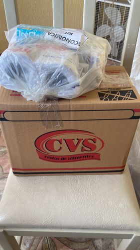 Customer photo review of Cesta Básica Econômica Kit