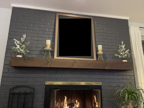 Customer photo review of Rustic Mantels