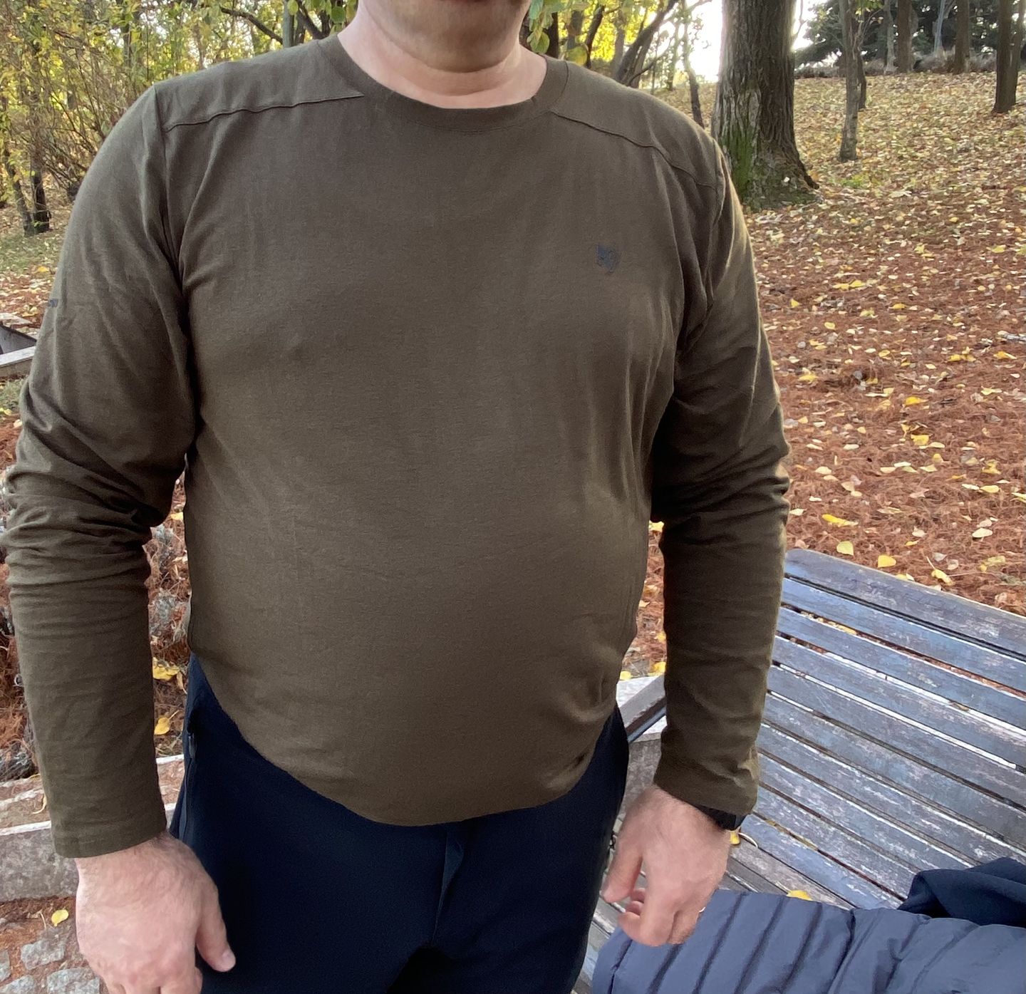 Customer photo review of Tricou cu ventilație din bambus - Mâneca lungâ [ 1 ]
