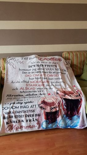 Customer photo review of Filt Från Mor till Dotter - "Min skönhet är i dig"