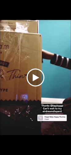 Customer video review of Hoppi AirDream Baby Diaper Pants (Carton)