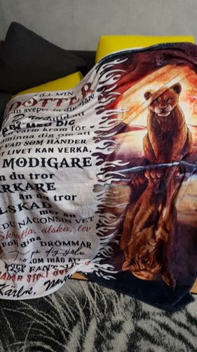 Customer photo review of Filt Från Mor till Dotter - "Min styrka finns i dig"