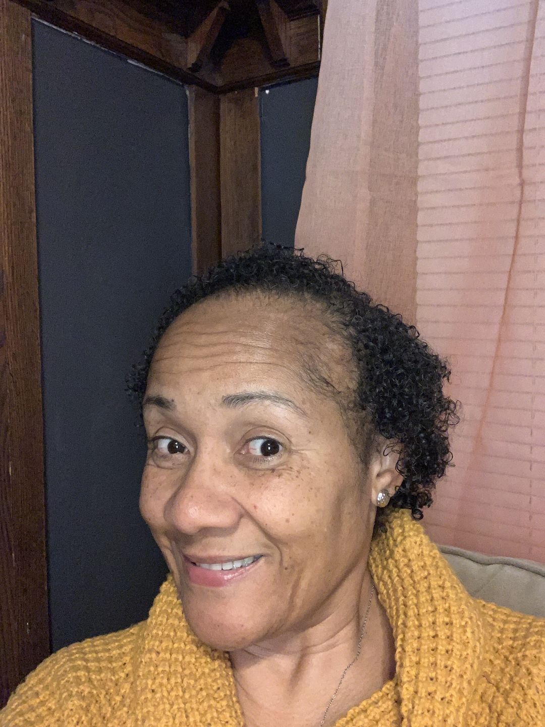 Customer photo review of Curly Hair Wash and Go System with Organic Jojoba Oil for Moisturizing Hair with Lavender Fragrance (Step 1 - 4)