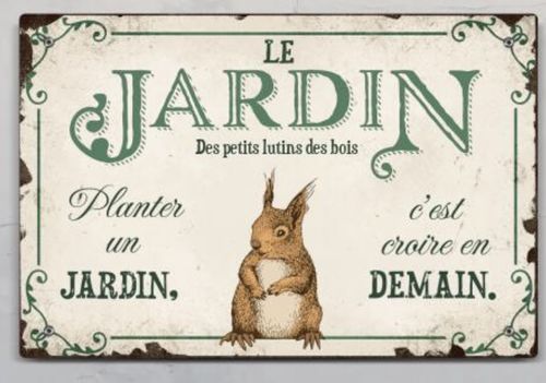 Customer photo review of Joie dans le jardin - Plaque de porte personnalisée