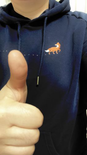 Customer photo review of Fuchs Spur - Bio Damen Hoodie
