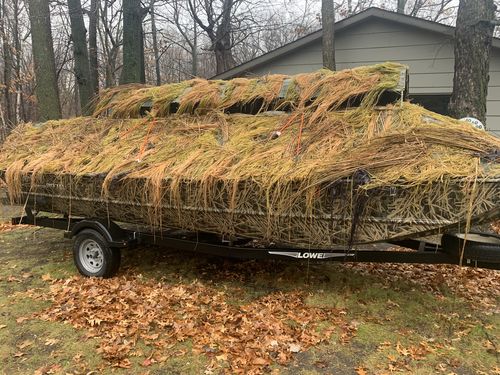 Customer photo review of Hunting Blind Raffia Grass (Individual)