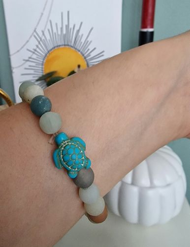Customer photo review of "Turtle" tracking bracelet