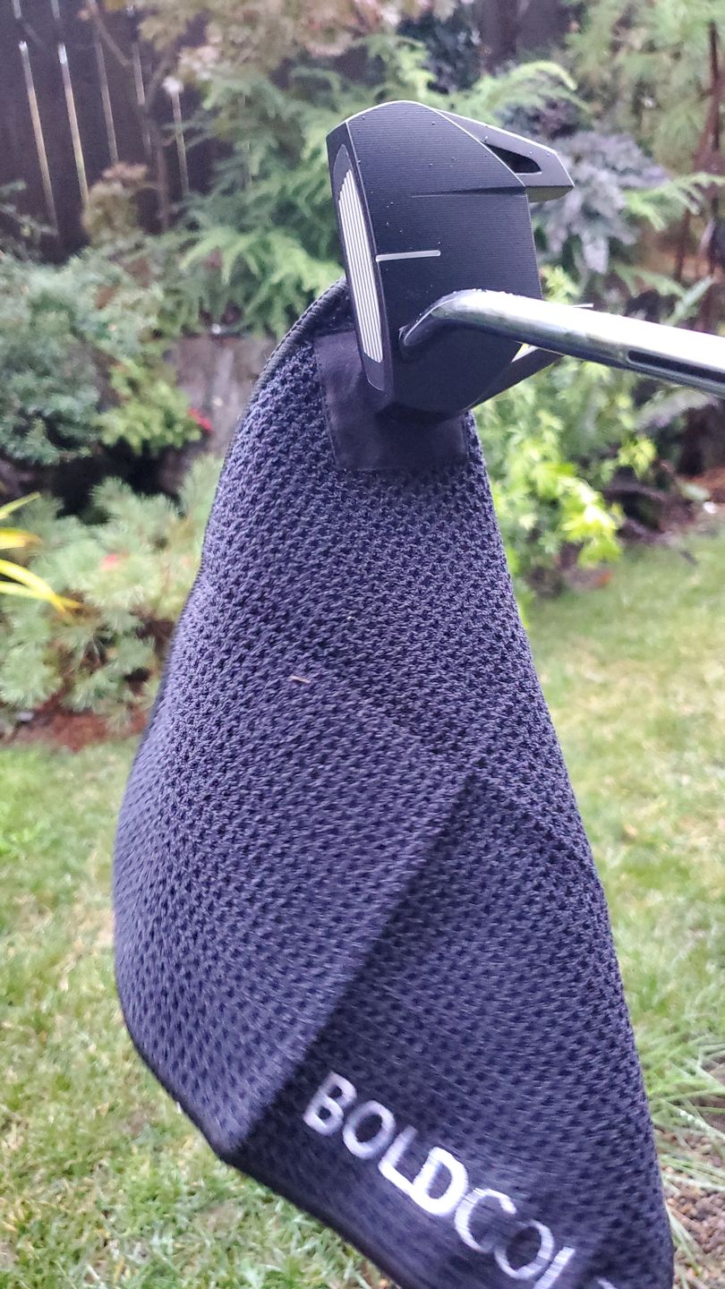 Customer photo review of The Sidekick - Green Side Magnetic Golf Towel