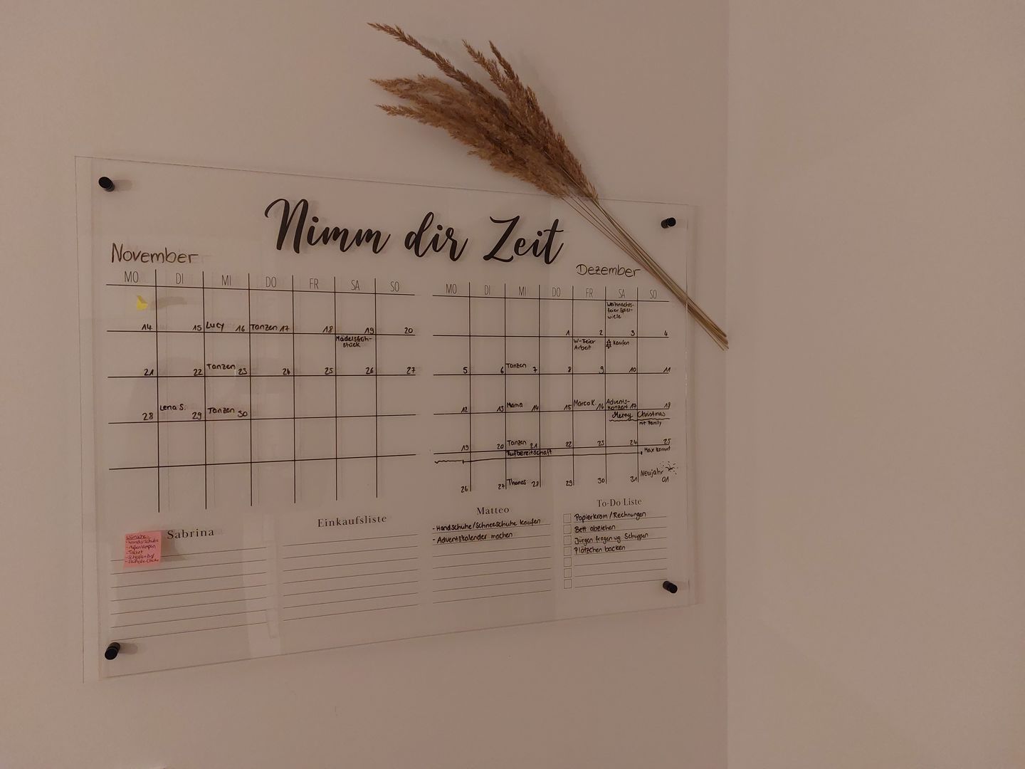 Customer photo review of 2 Monatskalender