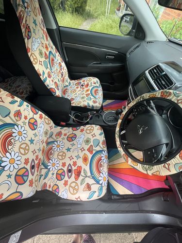 Customer photo review of Peace And Love II Car Seat Covers Full Set