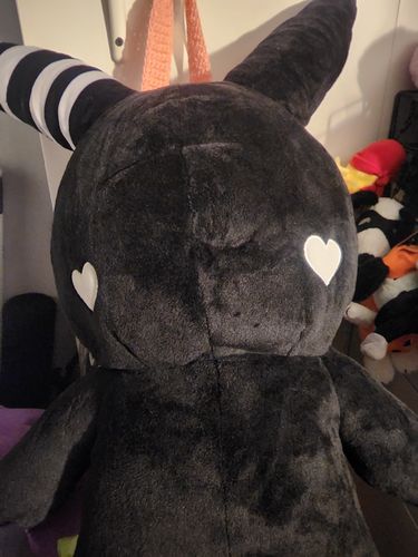 Customer photo review of Rabbit Plush Backpack 24" (BLACK)
