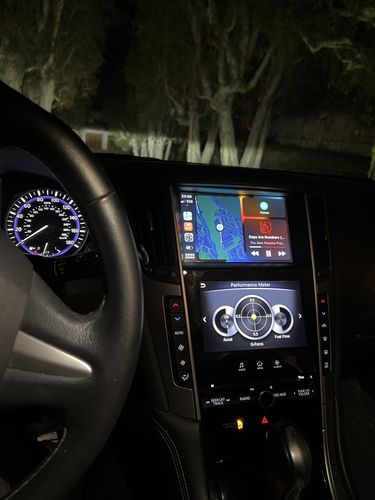 Customer photo review of Infiniti Q50 2013-2020 Apple CarPlay & Android Auto OEM Integration