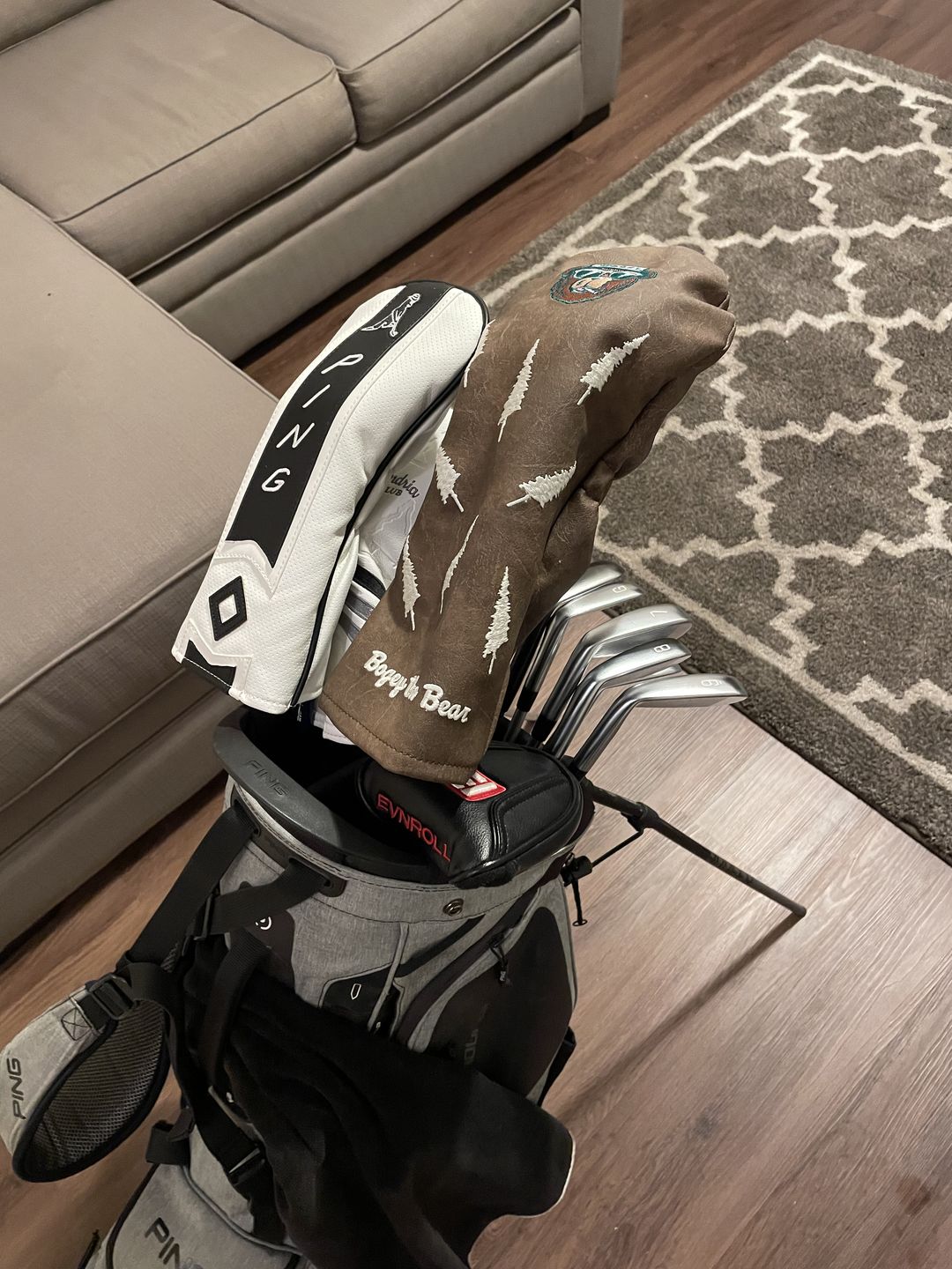 Customer photo review of Bogey Vegan Leather Headcovers
