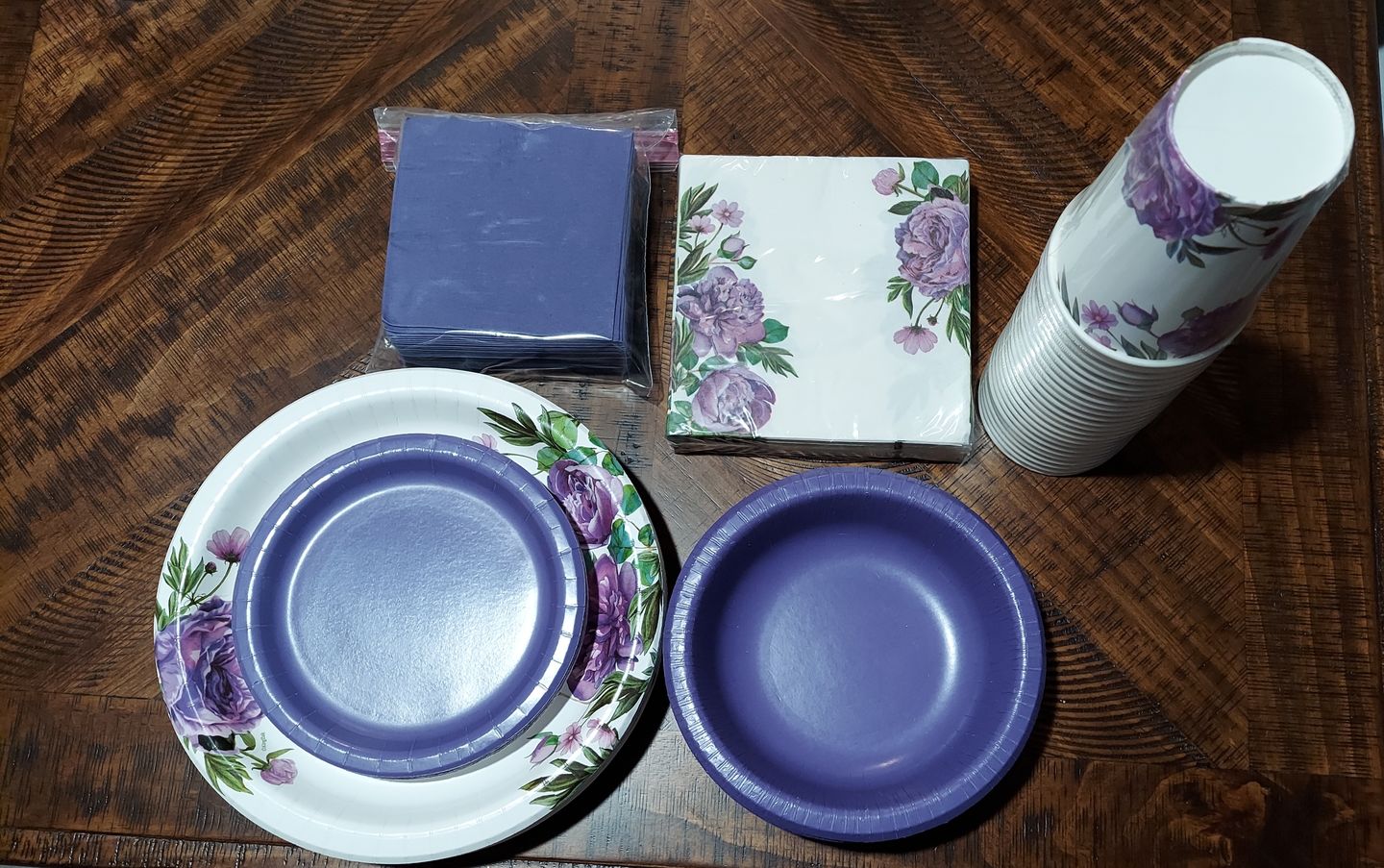 Customer photo review of Peony Lunch Napkins