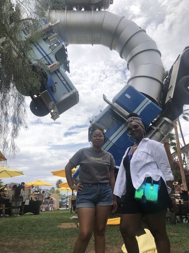 Customer photo review of Blue chrome bag (medium)