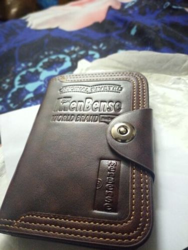Customer photo review of Magnetic Snap Leather Compartment Wallet