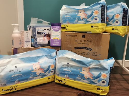 Customer photo review of Hoppi Diapers Carton Pre-order GWP