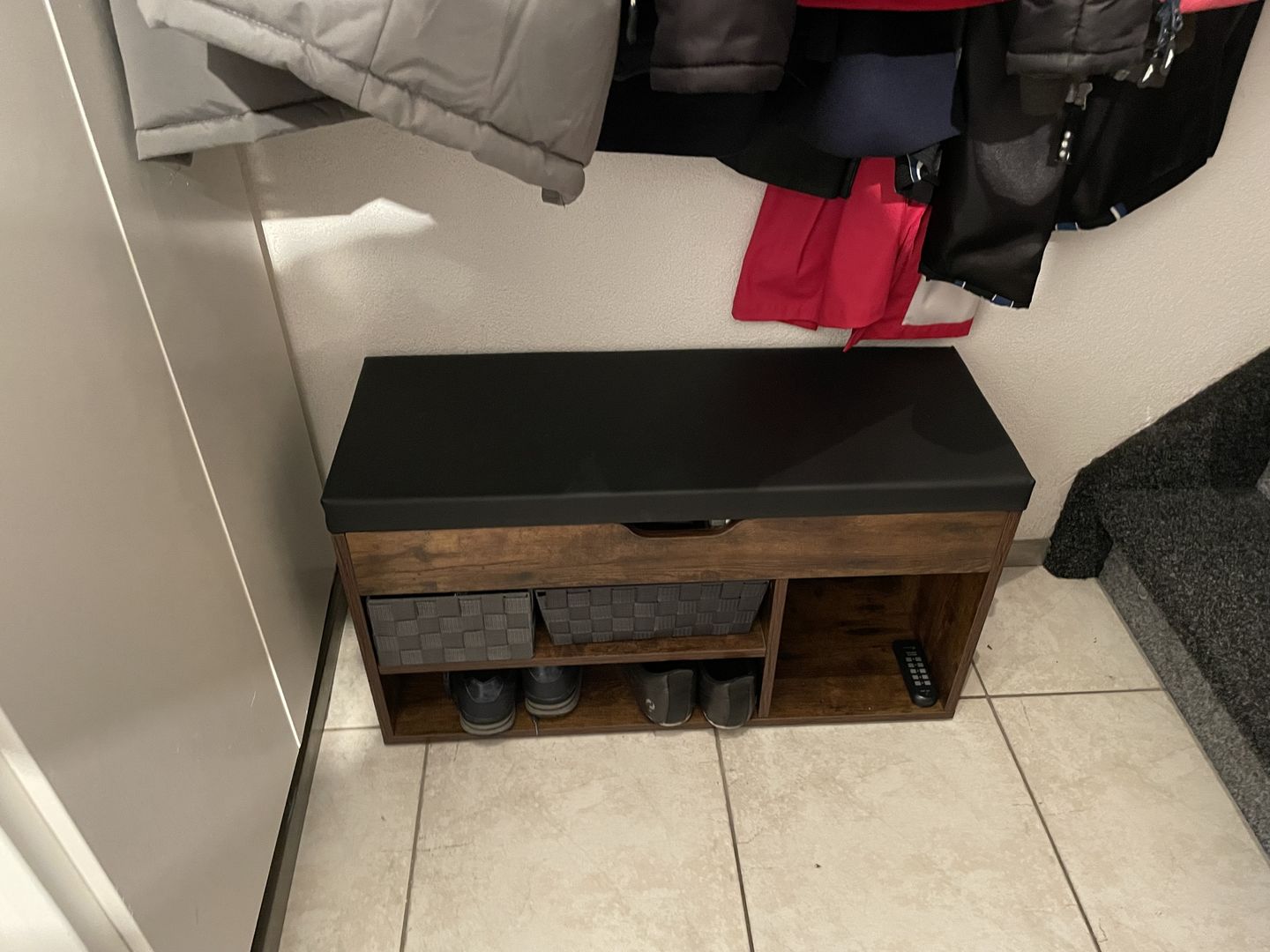 Customer photo review of Schoenenbank industrieel | Houtlook en Staal | 80x30x44cm