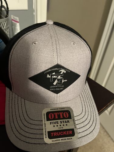 Customer photo review of [12 Pack] 112 Style Leather Patch Trucker Hats - Diamond Patch