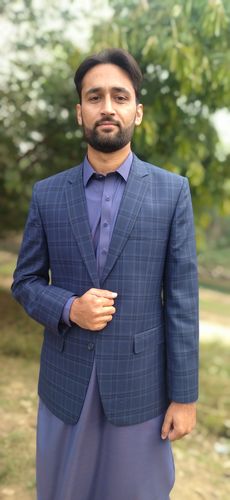 Customer photo review of Fantasy Chambray Fine Quality Wash and Wear ( Unstitched ) Blue