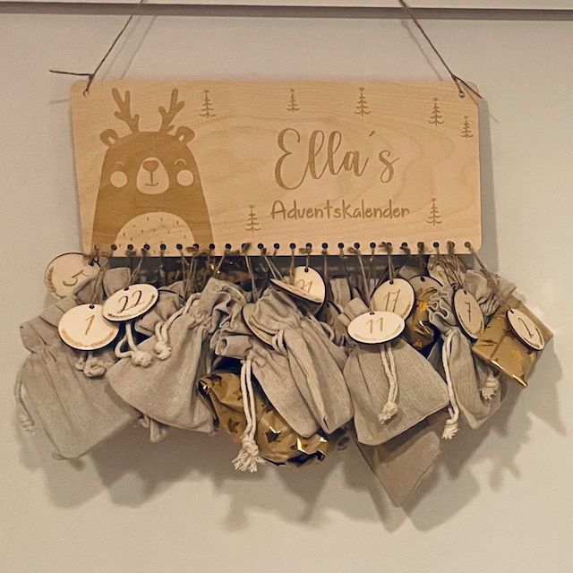 Customer photo review of Personalisierte Adventskalender Bär