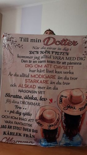 Customer photo review of Filt Från Mor till Dotter - "Min skönhet är i dig"