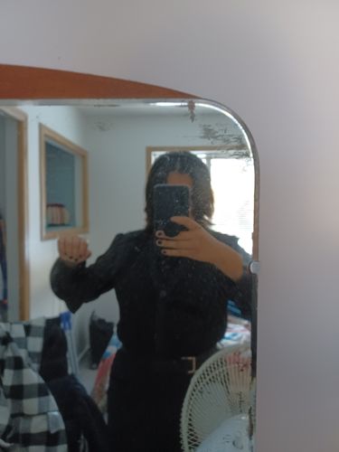Customer photo review of INCERUN Mens Casual Tie See-through Pleated Shirts SKUI12973
