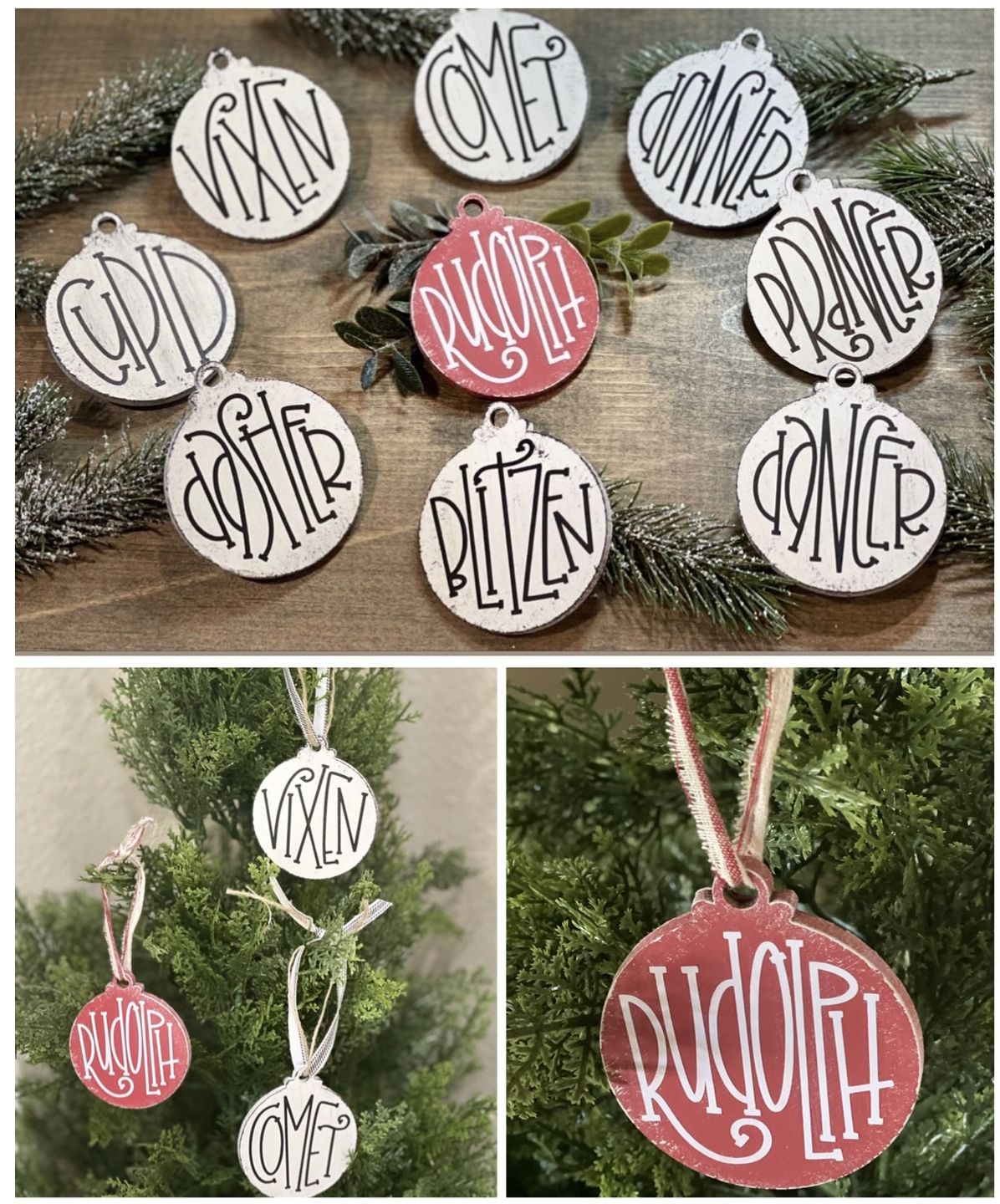 Customer photo review of Unfinished Wood Ornament Christmas Tree Shape - Craft - up to 36" DIY