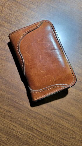 Customer photo review of No.68 | 'Buck Brown' Western Vertical Leather Wallet