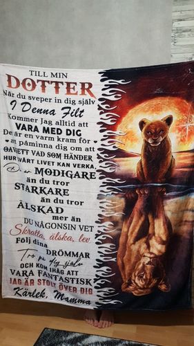 Customer photo review of Filt Från Mor till Dotter - "Min styrka finns i dig"